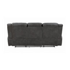 Conrad Upholstered Motion Sofa Cool Grey