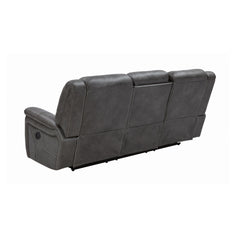 Conrad Upholstered Motion Sofa Cool Grey