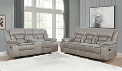 Greer Upholstered Tufted Back Motion Sofa