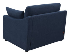 Destino Cushion Back Power Recliner Midnight Blue