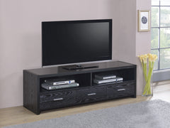 Alton 62? 3-drawer TV Console Black Oak