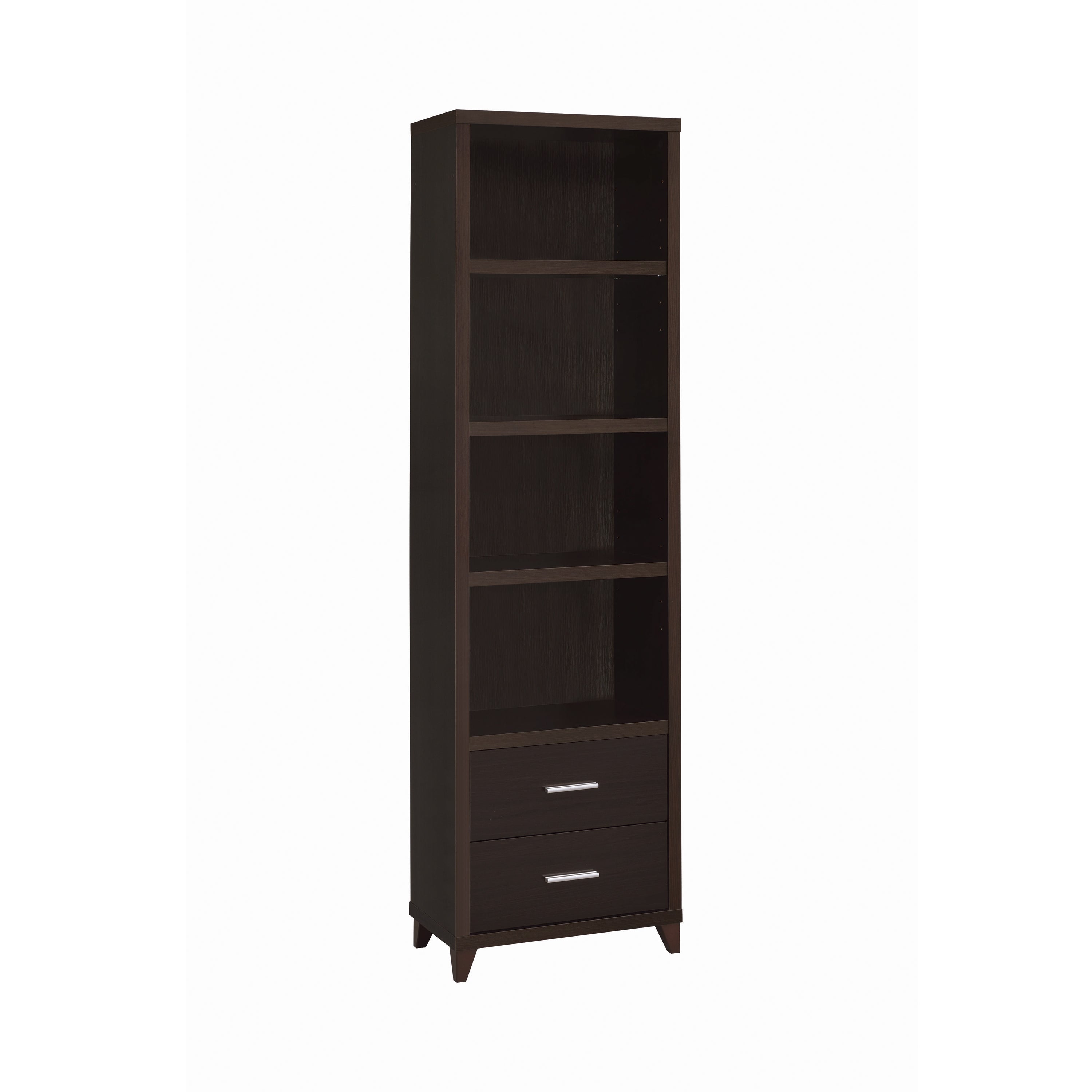 Lewes 2-drawer Media Tower Cappuccino