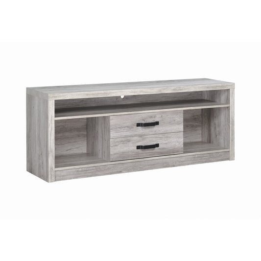 Burke 2-drawer TV Console Grey Driftwood