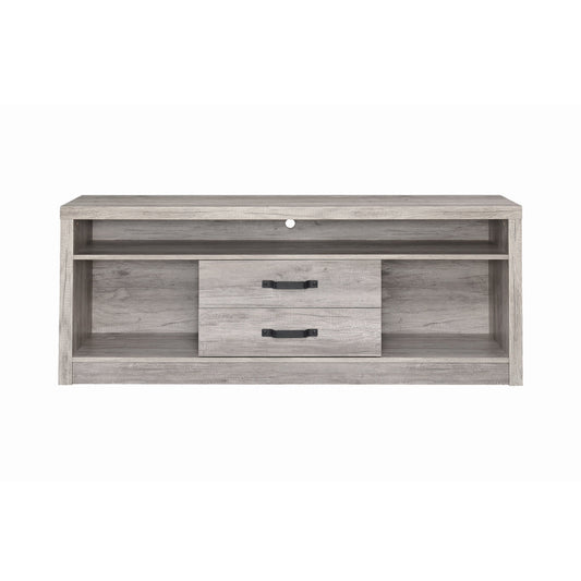 Burke 2-drawer TV Console Grey Driftwood