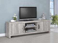 Hays 2-door TV Console Grey Driftwood