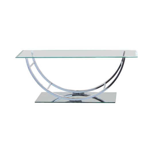 Danville U-shaped Coffee Table Chrome