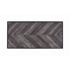 Beckley Chevron Coffee Table Rustic Grey Herringbone