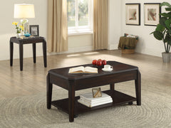 Baylor Lift Top Coffee Table with Hidden Storage Walnut