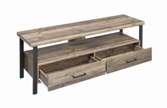 Ruston 59? 2-drawer TV Console Weathered Pine