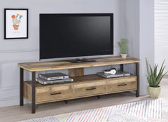 Ruston 71? 3-drawer TV Console Weathered Pine