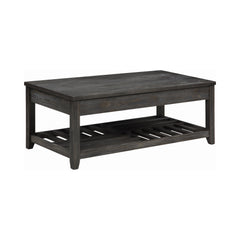 Cliffview Lift Top Coffee Table with Storage Cavities Grey