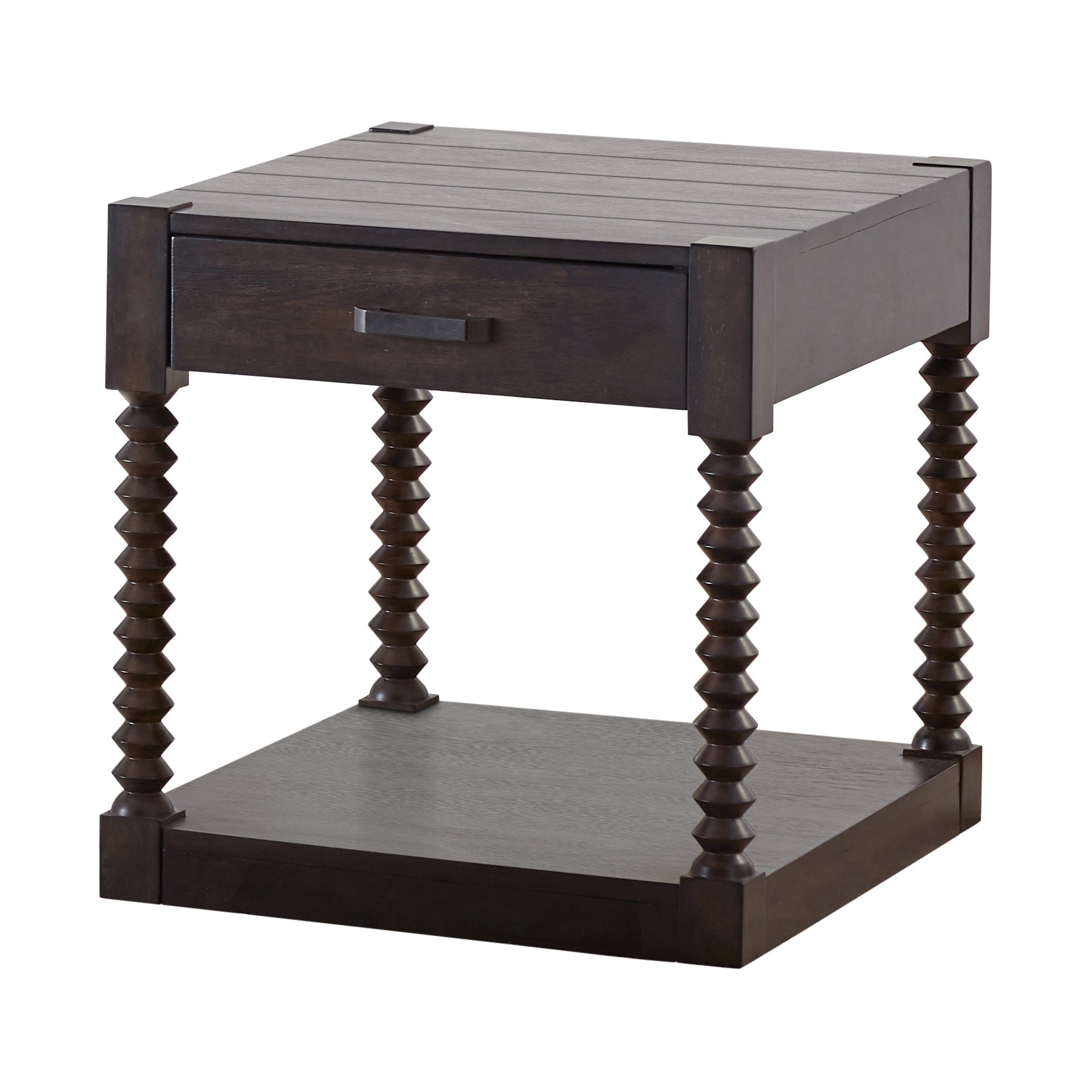 Meredith 1-drawer End Table Coffee Bean