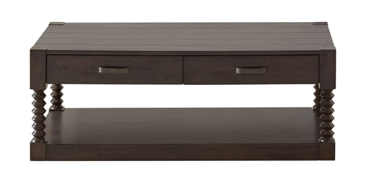 Meredith 2-drawer Coffee Table Coffee Bean