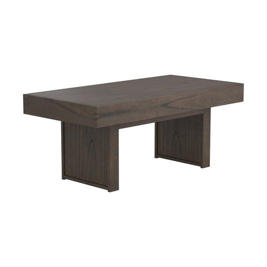 Owen Rectangle Coffee Table with Hidden Storage Wheat Brown