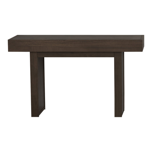Owen Rectangle Sofa Table with Hidden Storage Wheat Brown