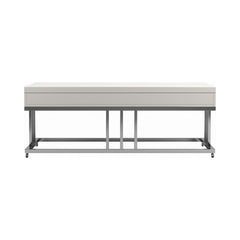 Dalya 2-drawer Rectangular Coffee Table Glossy White and Chrome