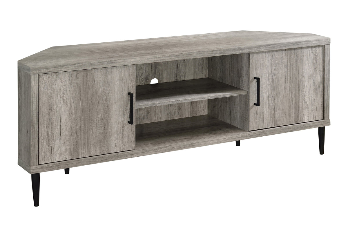 Norwood 2-door Storage TV Console Grey Driftwood