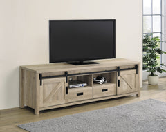 Madra Rectangular TV Console with 2 Sliding Doors