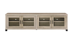 Sachin Rectangular TV Console with Glass Doors