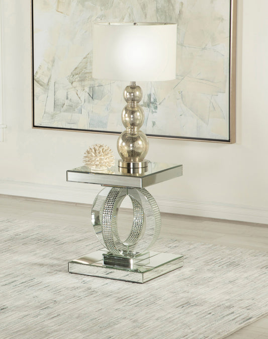 Breena Square End Table Mirror