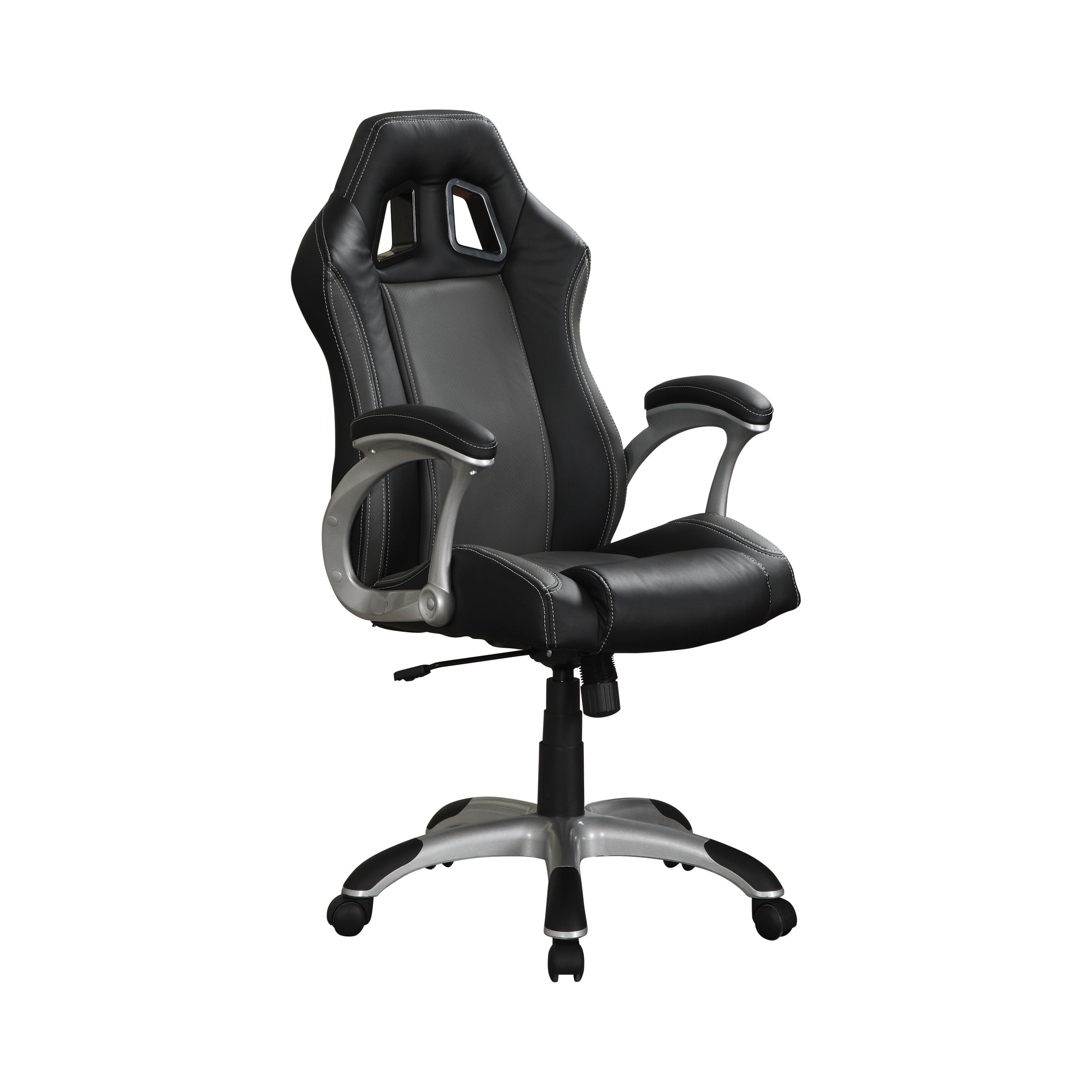 Roger Adjustable Height Office Chair Black and Grey