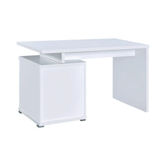 Irving 2-drawer Office Desk with Cabinet White