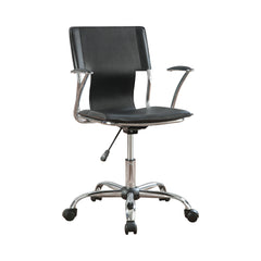 Himari Adjustable Height Office Chair Black and Chrome