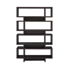 Reid 4-tier Open Back Bookcase Cappuccino