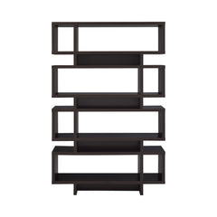 Reid 4-tier Open Back Bookcase Cappuccino