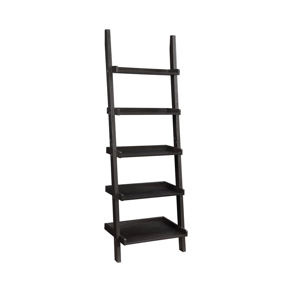 Colella 3-piece Storage Ladder Bookcase Set Cappuccino