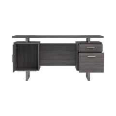 Lawtey Floating Top Office Desk Weathered Grey