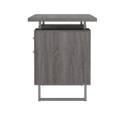 Lawtey Floating Top Office Desk Weathered Grey