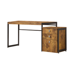 Estrella Writing Desk Antique Nutmeg and Gunmetal