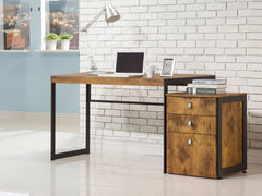 Estrella Writing Desk Antique Nutmeg and Gunmetal