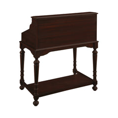 Milo 10-drawer Secretary Desk Warm Brown