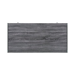 Dobrev 2-drawer Writing Desk Weathered Grey and Clear