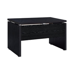 Russell Computer Desk with Keyboard Tray Black Oak