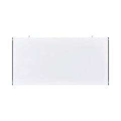 Dobrev 2-drawer Writing Desk Glossy White and Clear