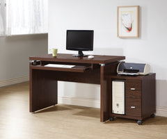 Russell Computer Desk with Keyboard Tray Medium Oak