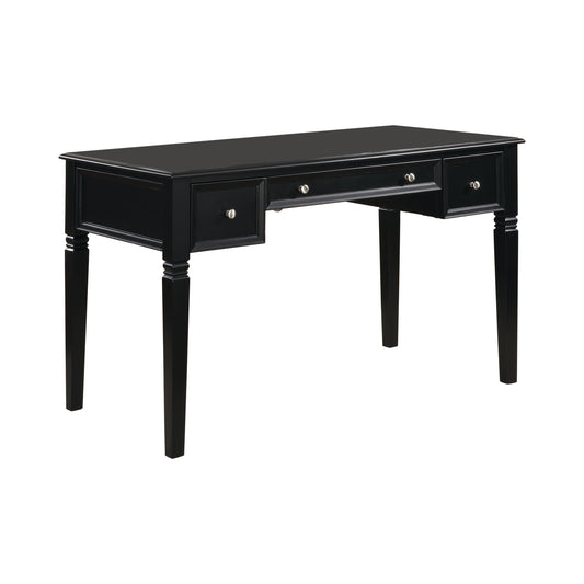 Constance Writing Desk with Power Outlet Black