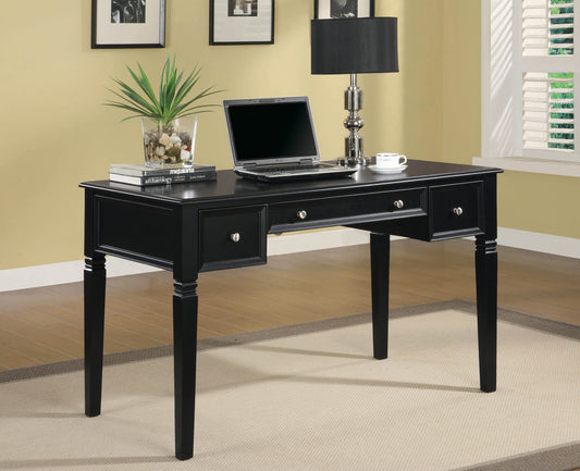 Constance Writing Desk with Power Outlet Black