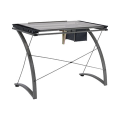 Melo Drafting Desk with 3-drawer Champagne