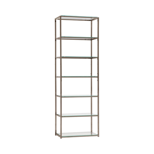 Kate 6-shelf Bookcase Black Nickel