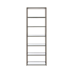 Kate 6-shelf Bookcase Black Nickel