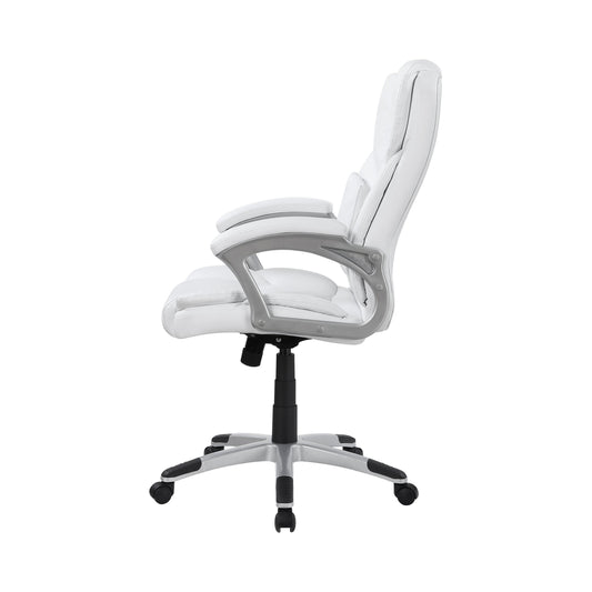 Kaffir Adjustable Height Office Chair White and Silver