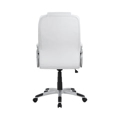 Kaffir Adjustable Height Office Chair White and Silver