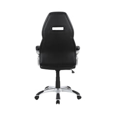 Bruce Adjustable Height Office Chair Black and Silver