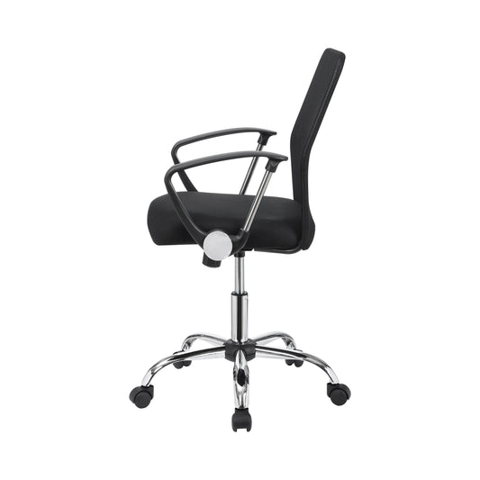 Gerta Office Chair with Mesh Backrest Black and Chrome