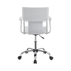 Himari Adjustable Height Office Chair White and Chrome