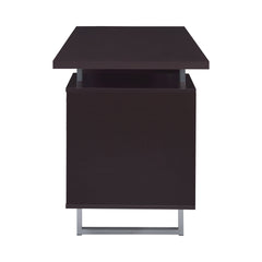 Lawtey Rectangular Storage Office Desk Cappuccino